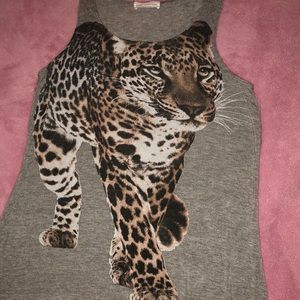 Leopard grey tank